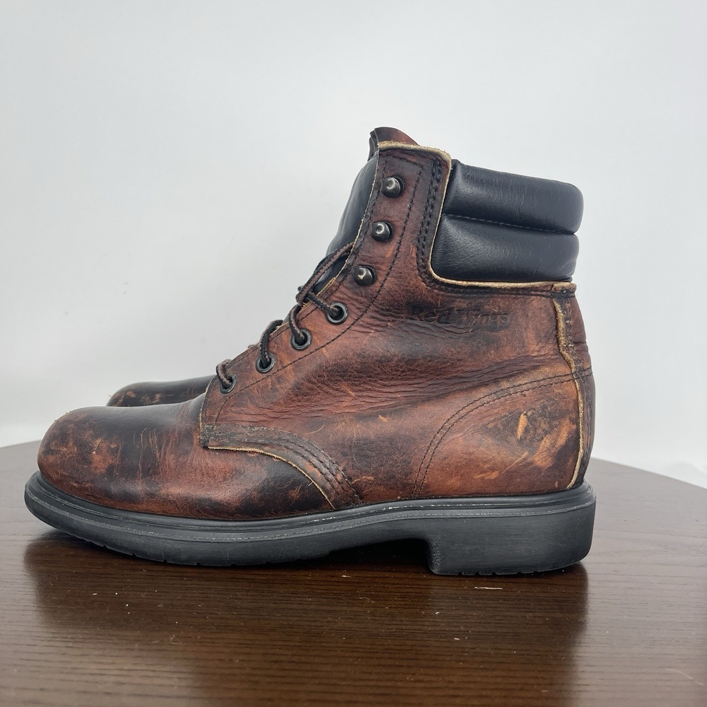Red Wing Boots Women's 8B Brown Leather Hard Toe Safety Work Utility 39506